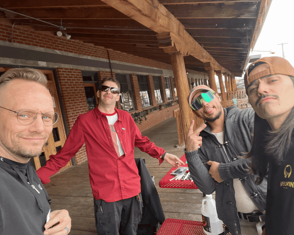 Pisces Rising: A Benefit for Eddie Cabello - getting to the venue with friends