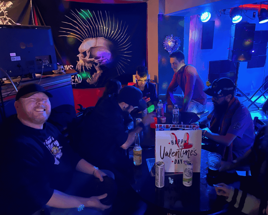 Soirée d'Amour at Misfitz in Pocatello - Uncle KNNY, Pablo, and attendees