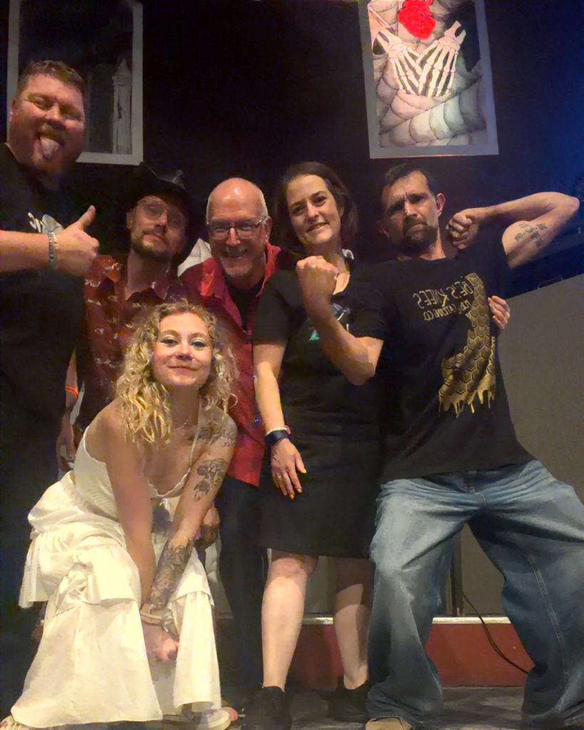 Brian and artists at The Gem